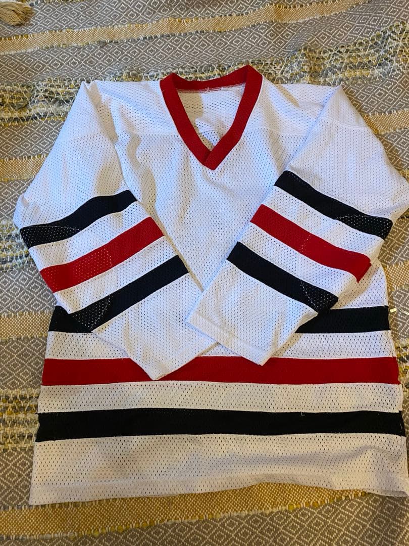 【珍品】メッシュ地　フットボールT 90s00s