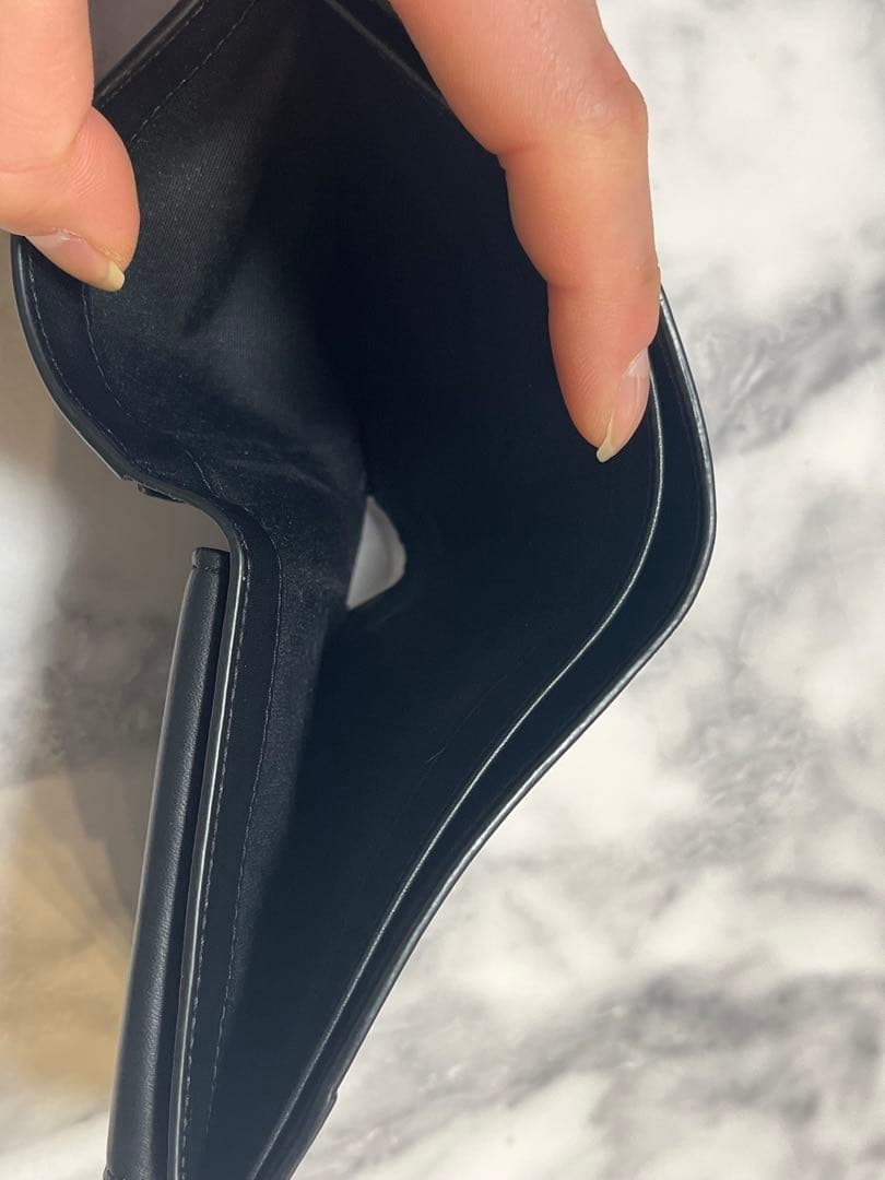 ロエベ 折り財布 パズル アナグラム ロゴ ブラック バイフォールド