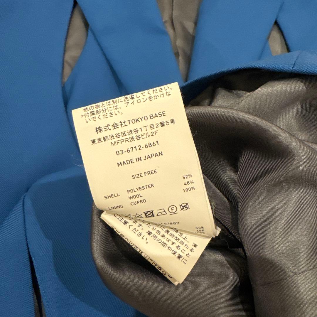 UNITED TOKYO ブルー テーラードジャケット フリーサイズ