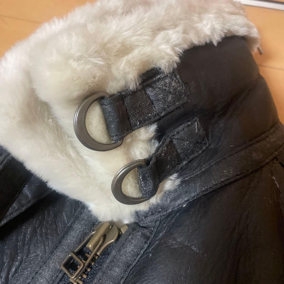 お値下げ！ボス ロゴ刺繍 レザージャケット革ジャンボスジャン