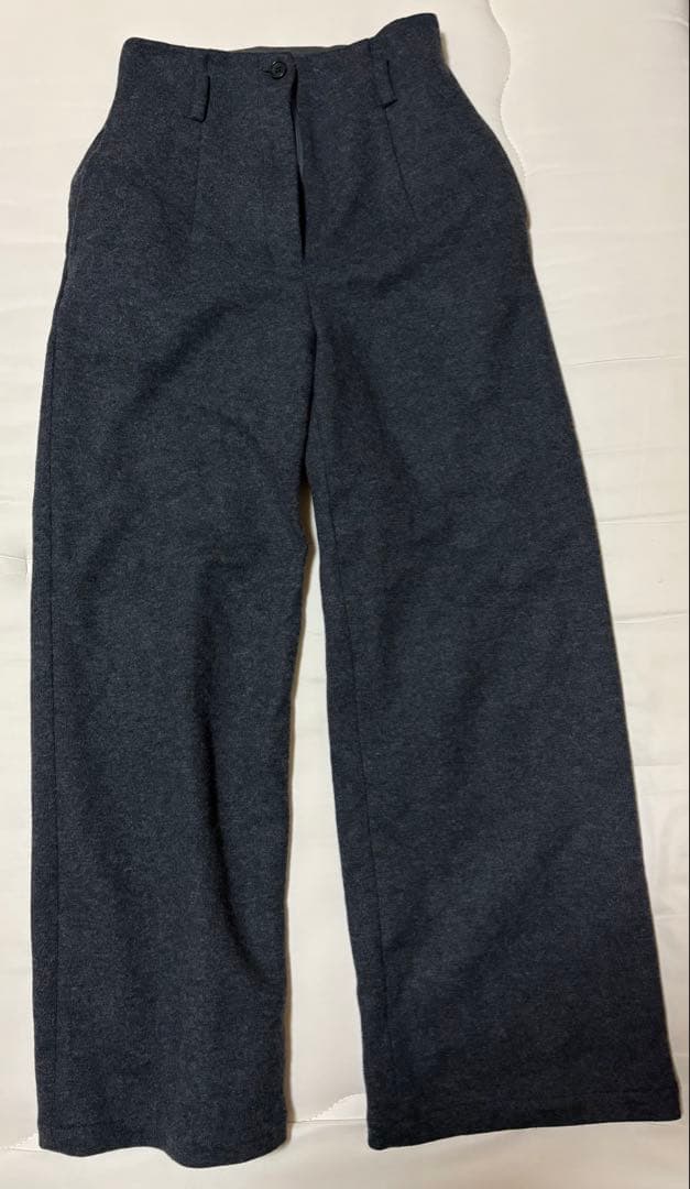 パンツ CLANE HIGH WAIST WIDE PANTS