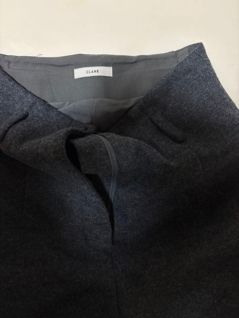 パンツ CLANE HIGH WAIST WIDE PANTS