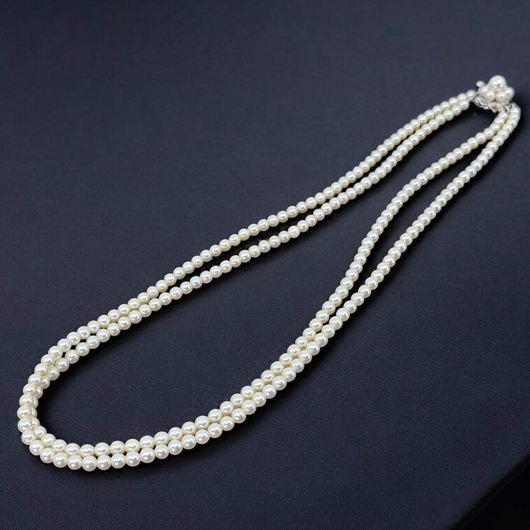 【最高峰】タサキ　ベビーパール　アコヤ　本真珠　2連　ネックレス