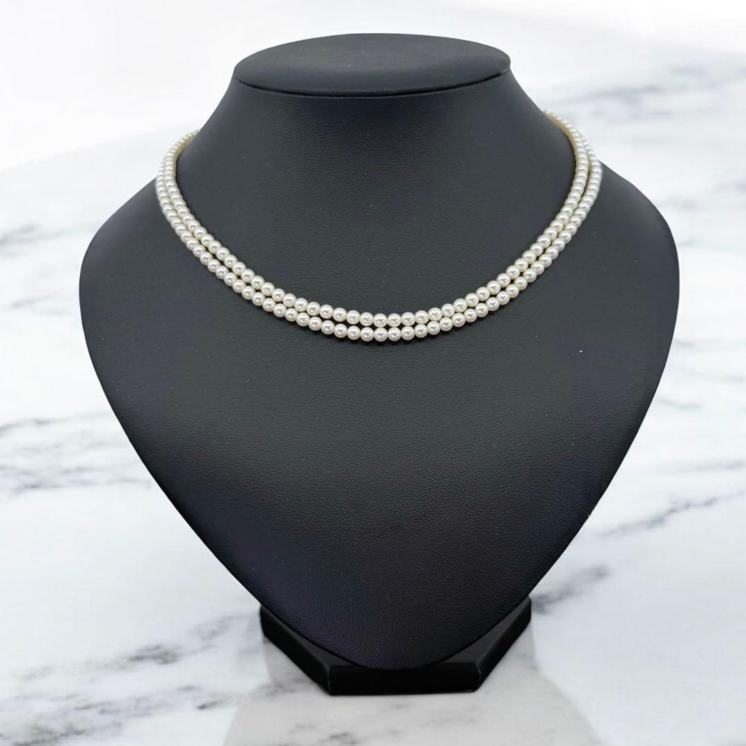 【最高峰】タサキ　ベビーパール　アコヤ　本真珠　2連　ネックレス