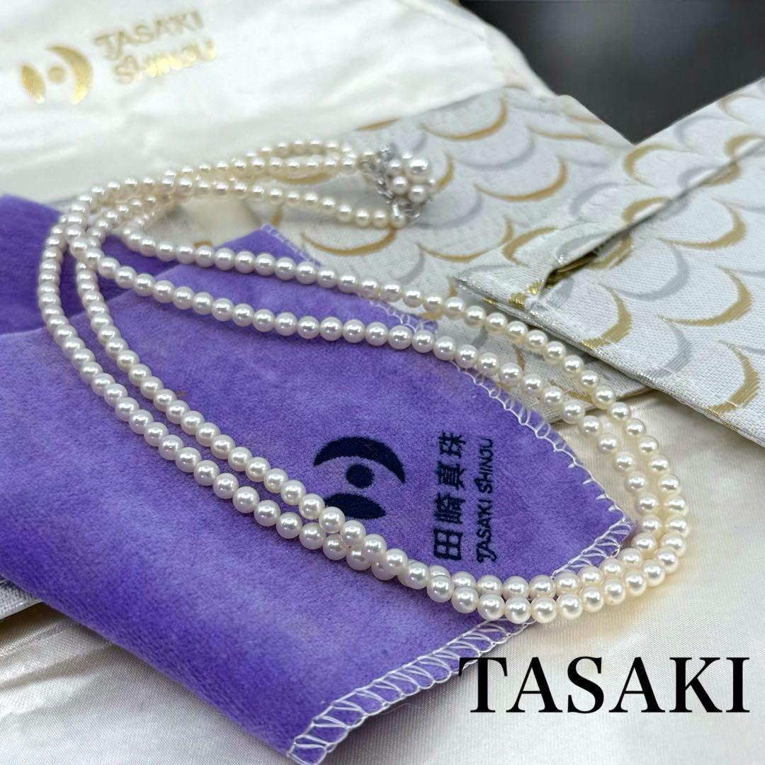 【最高峰】タサキ　ベビーパール　アコヤ　本真珠　2連　ネックレス