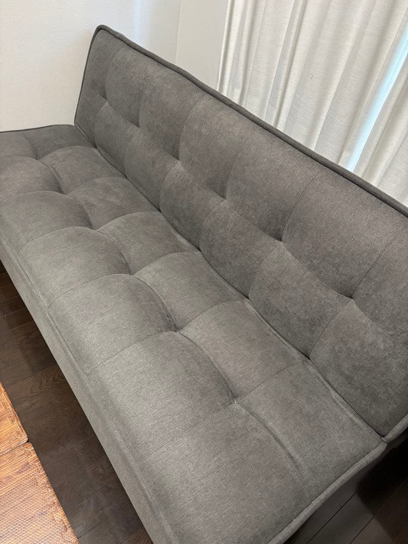 【匿名配送】【送料込み】モダンデコ　ソファーベット 3人掛け ローソファー