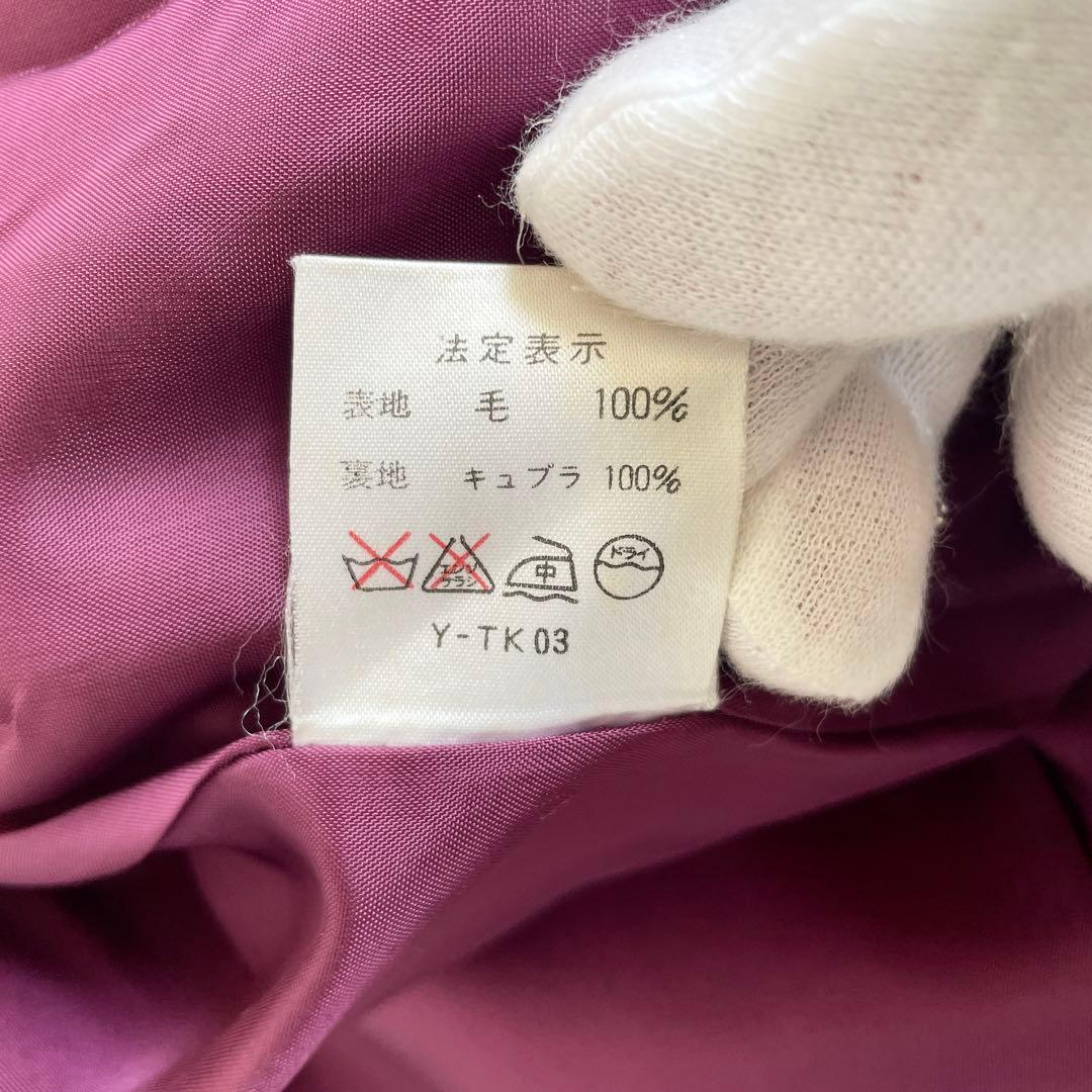 未使用級　クリスチャンディオール　テーラードジャケット　金ボタン　紫　Lサイズ