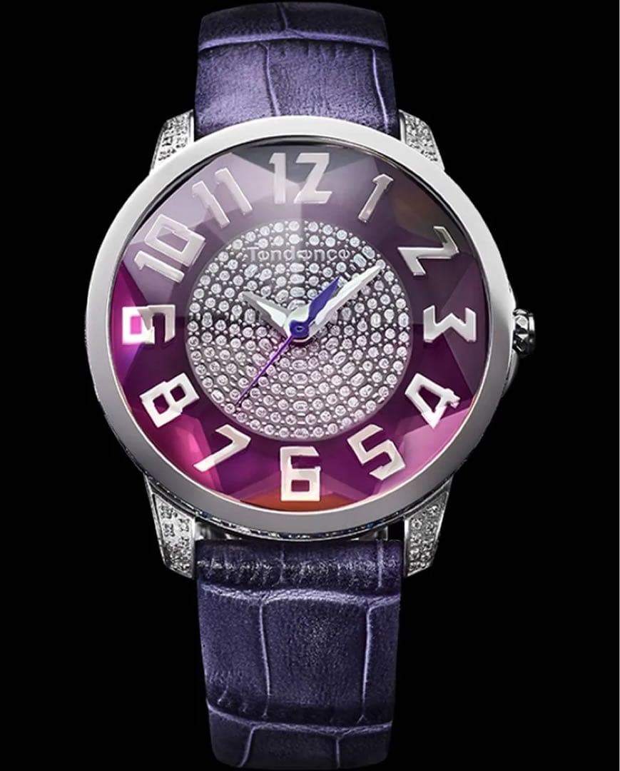 Tandance パープル 腕時計 クォーツ