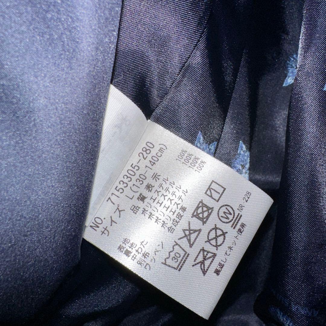 こ*ろ様 新品タグ付き　ANNA SUI mini 中綿ネコブルゾン　紺130-