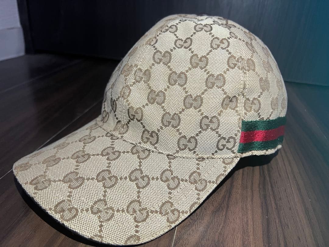 GUCCI ベースボールキャップ　GG柄　Lサイズ