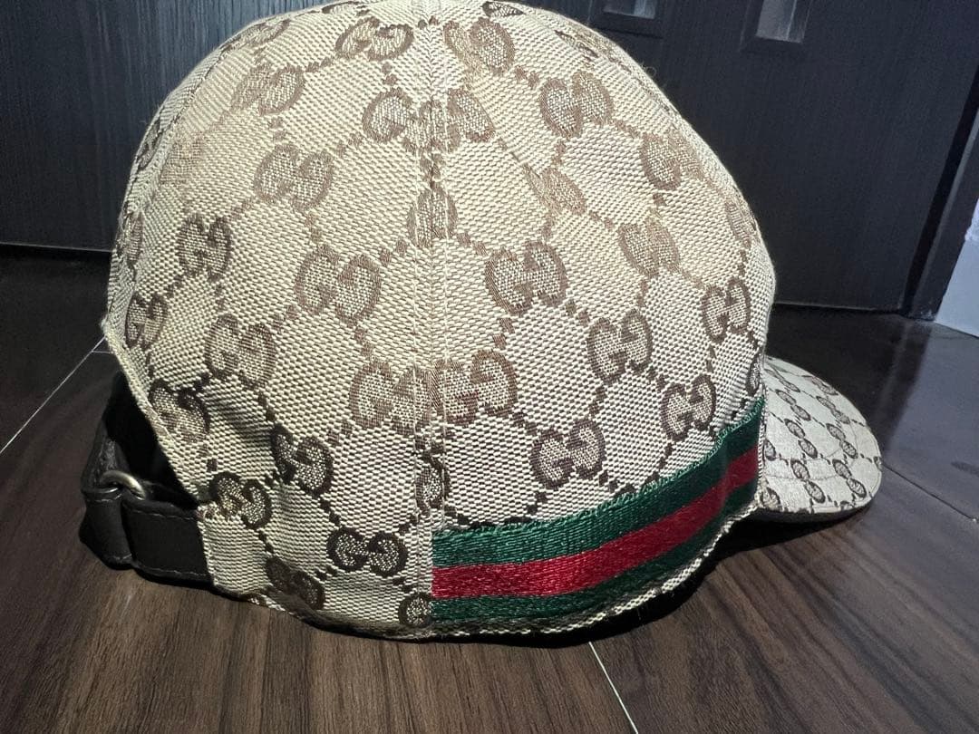 GUCCI ベースボールキャップ　GG柄　Lサイズ