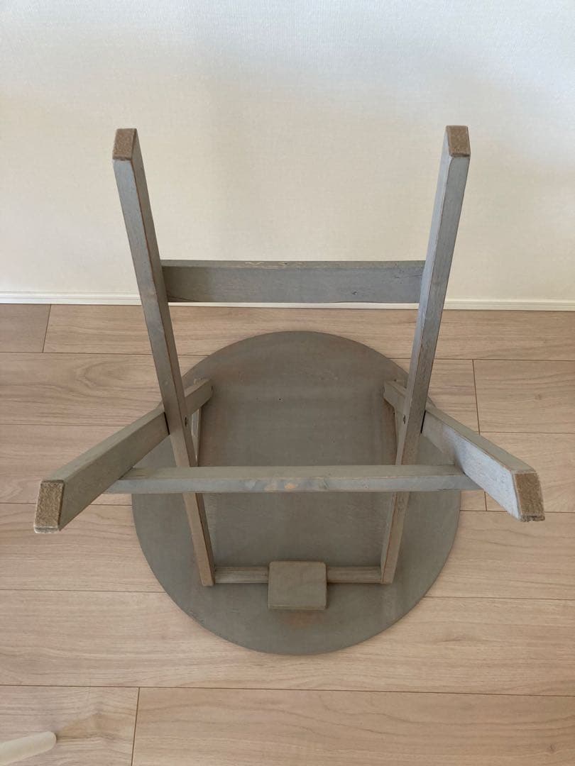 フォールディングテーブル 折りたたみテーブル 木製 ヴィンテージ シャビー