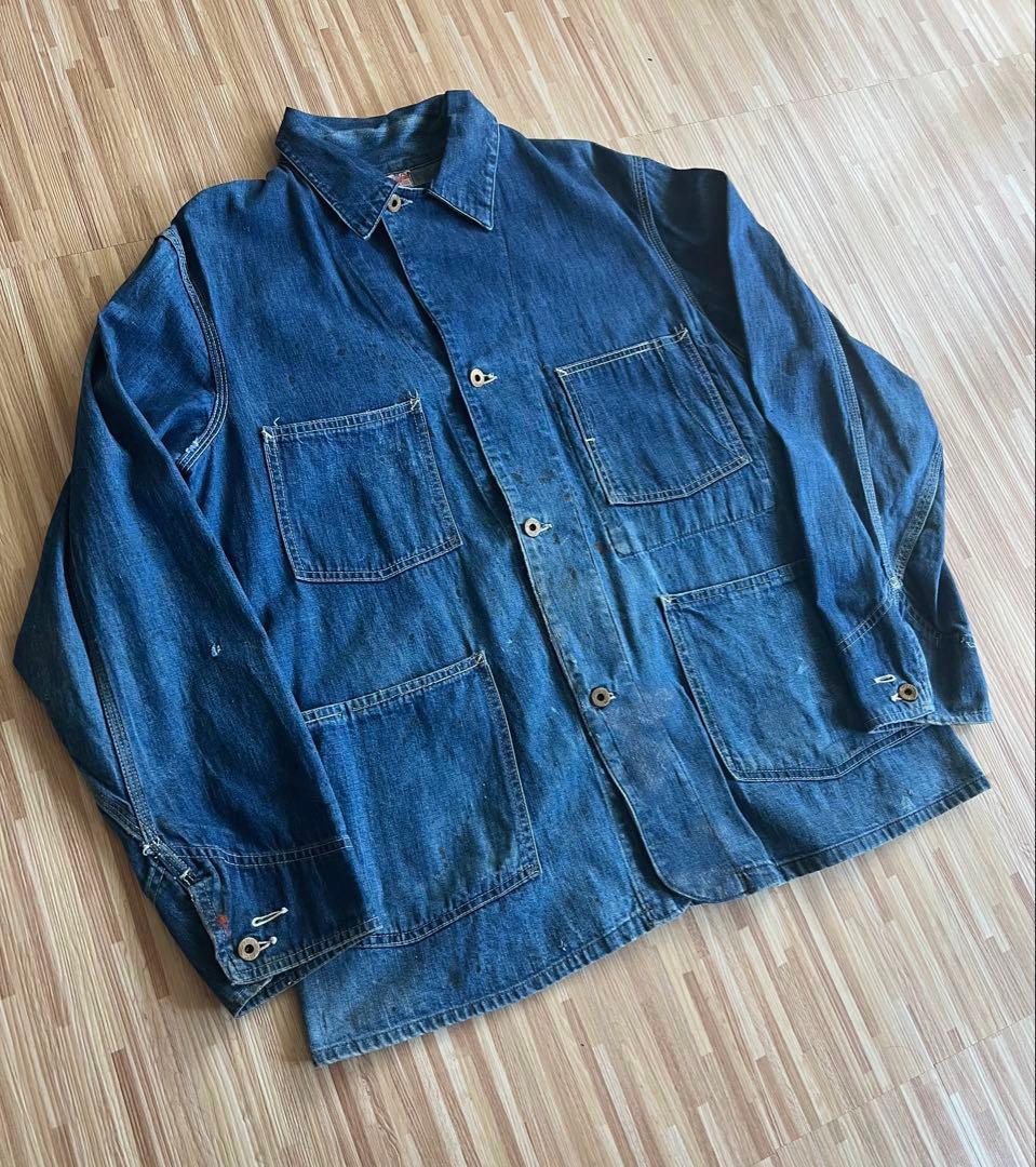 40sヴィンテージ 大戦期Free Land デニム カバーオール