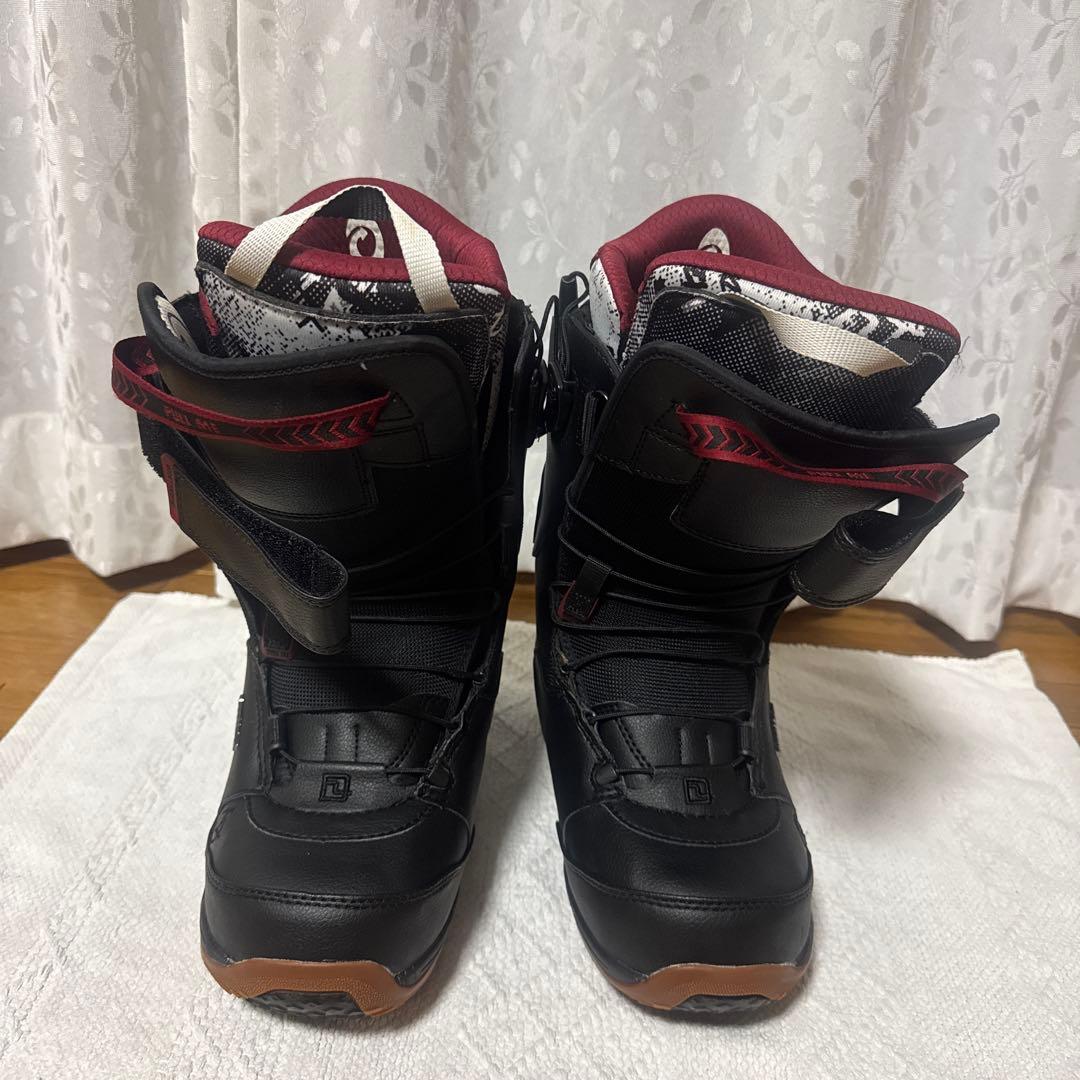 スノーボードブーツ(男性用) ブラック/レッド