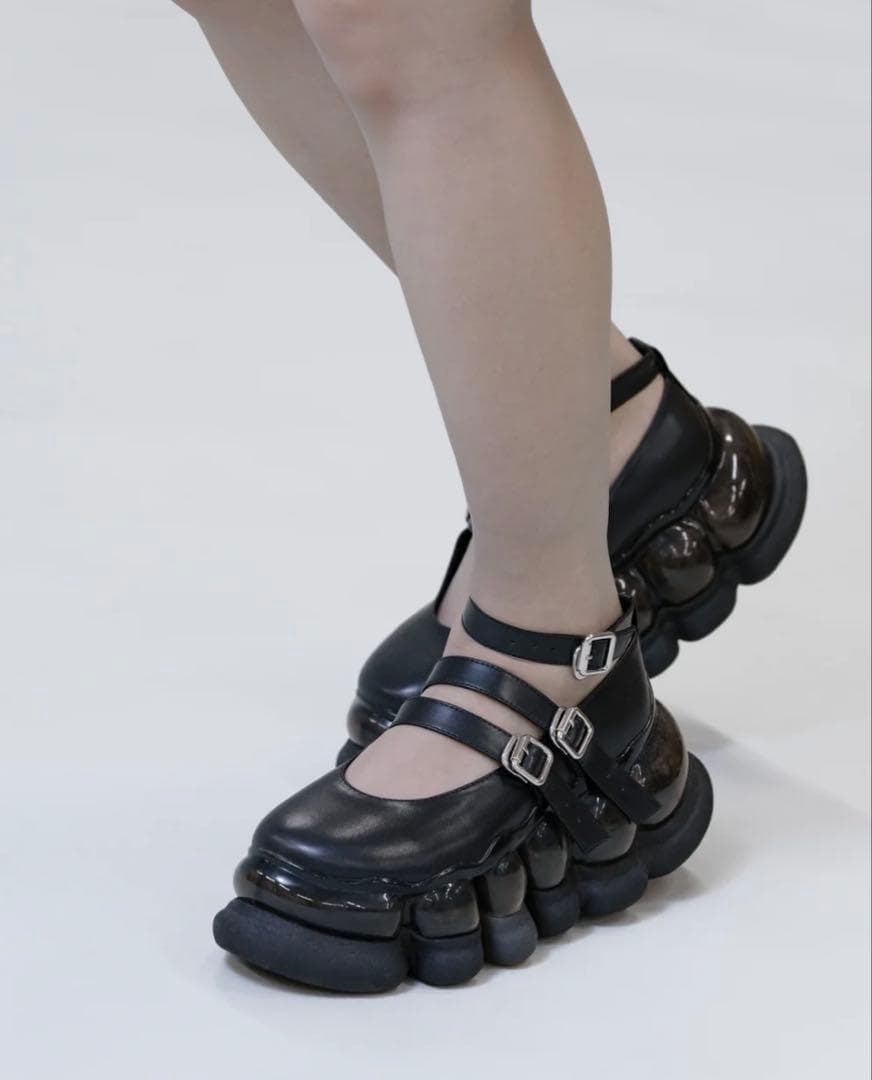 mikio sakabe Mary Jane 厚底 スニーカー/23㎝ 黒