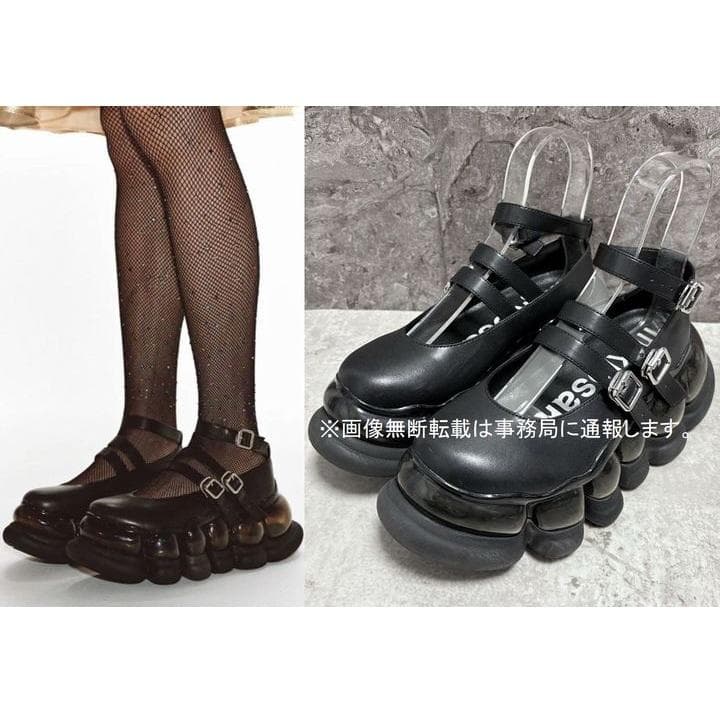 mikio sakabe Mary Jane 厚底 スニーカー/23㎝ 黒