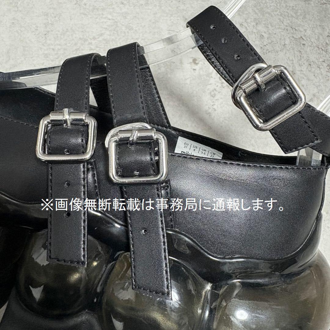 mikio sakabe Mary Jane 厚底 スニーカー/23㎝ 黒