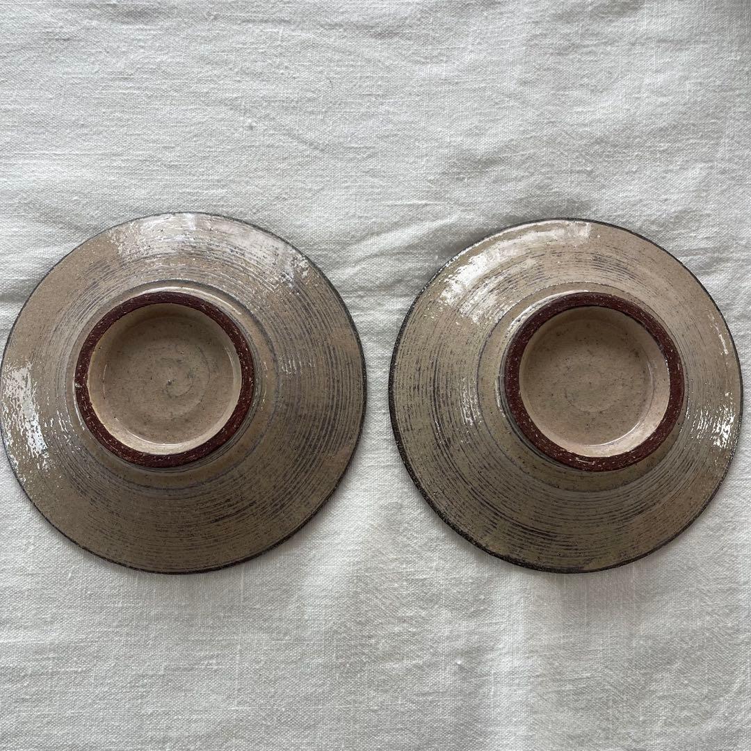 新品未使用‼️ 人気作家m小澤基晴さんの粉引皿2枚セット