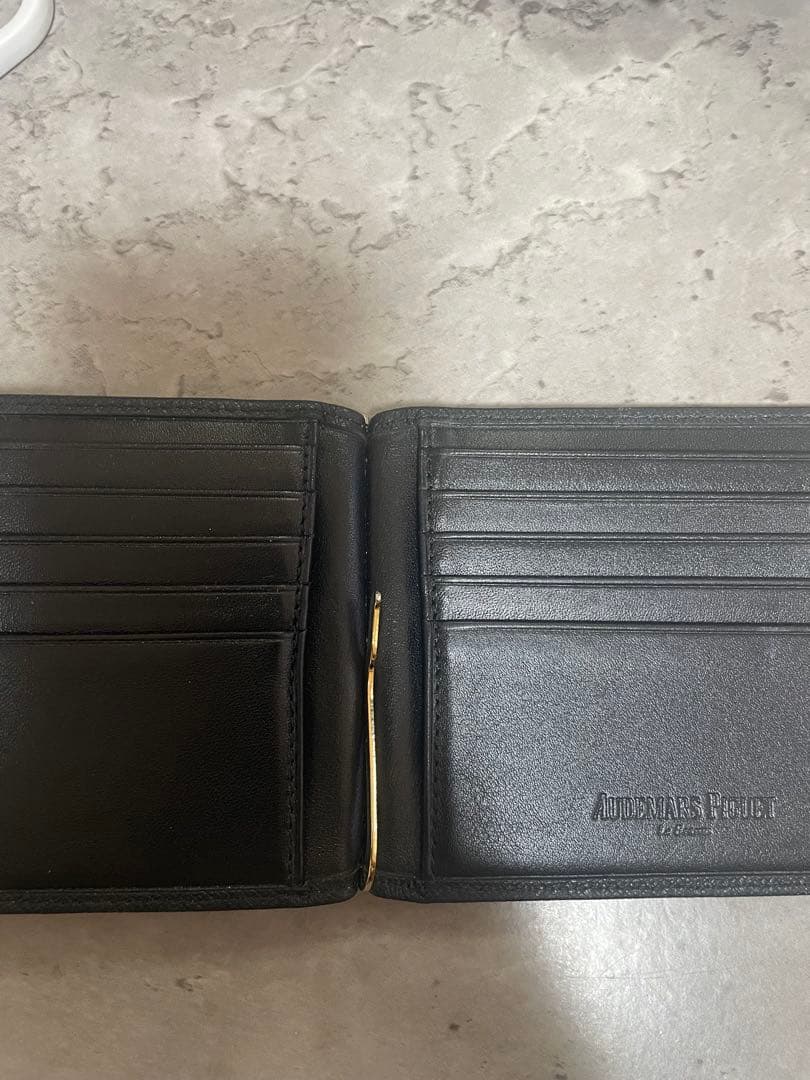 希少　オーデマピゲ　レザー 財布　マネークリップ　マネクリ　レア　ピゲ　ＡＰ