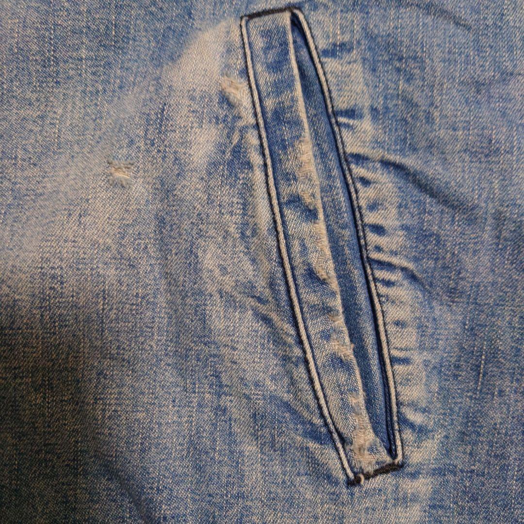 ジ*オ様 ALPHAコラボLee Storm Rider N1デニムジャケット