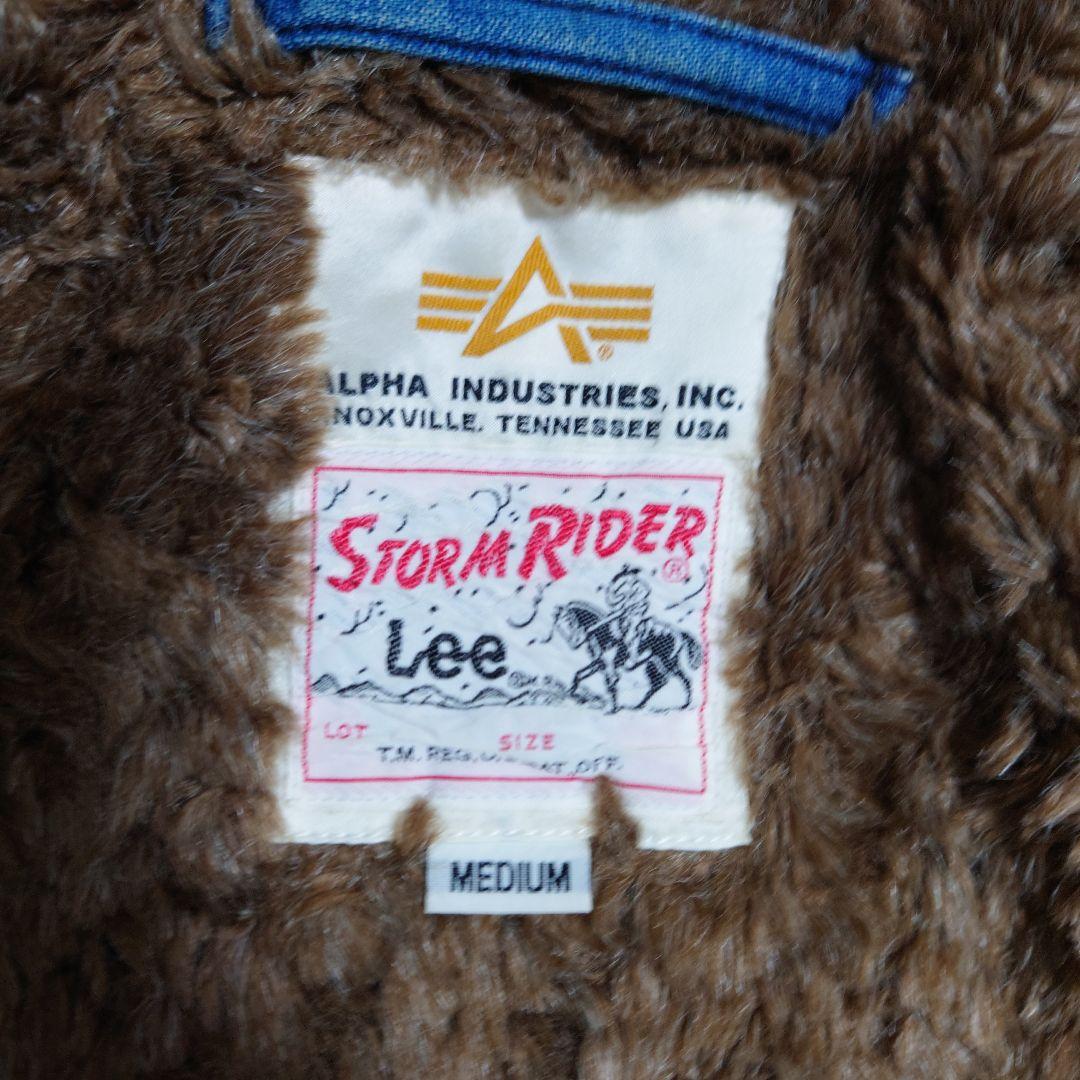 ジ*オ様 ALPHAコラボLee Storm Rider N1デニムジャケット