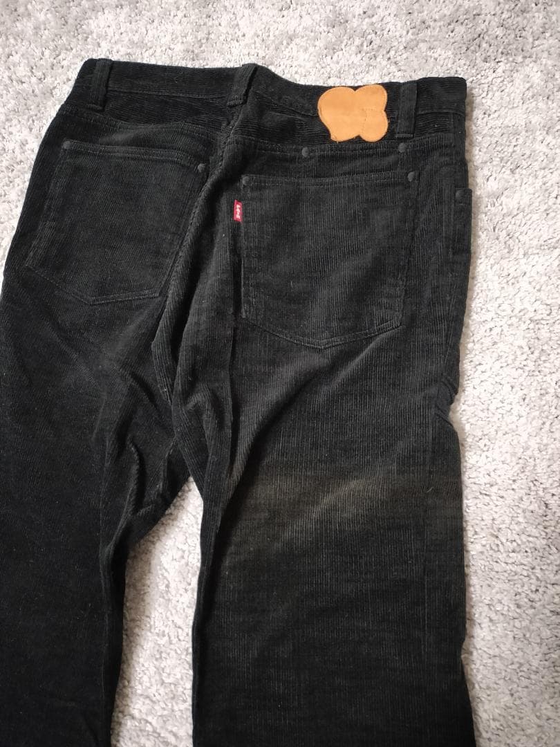 ナンバーナイン/03AW/カート期ケーブル編み切替えコーデュロイパンツ/ハート涙