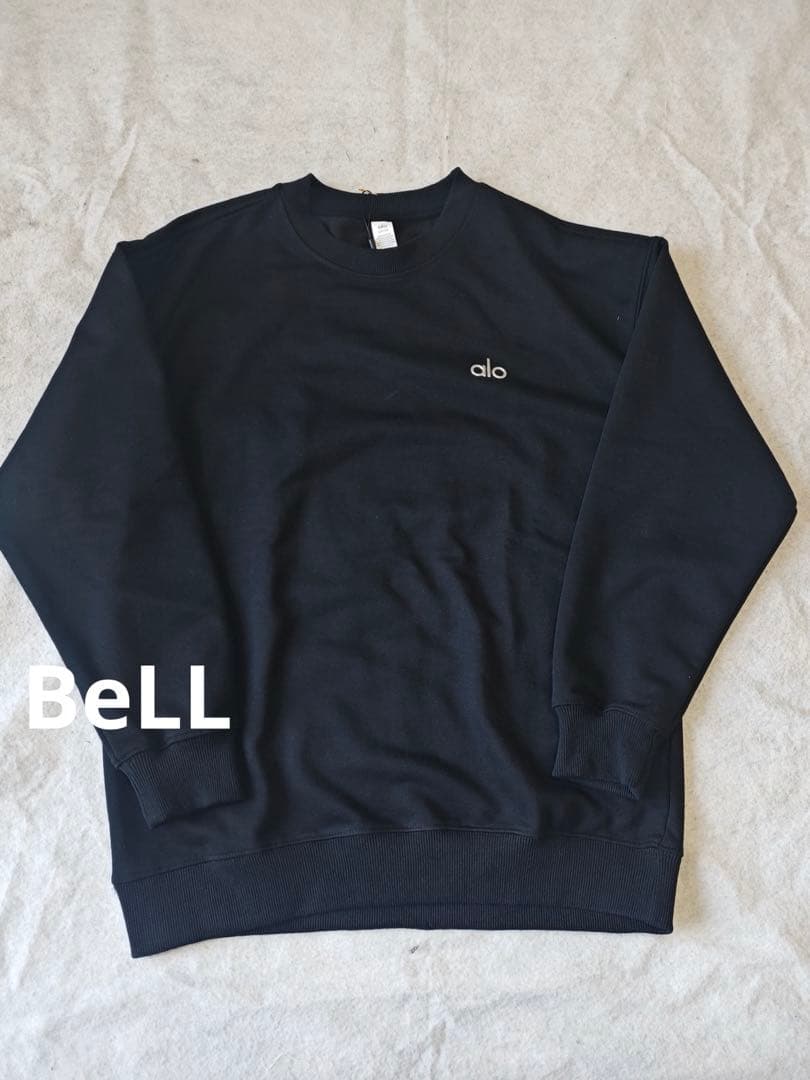 ALO シンプル スウェット ブラック S