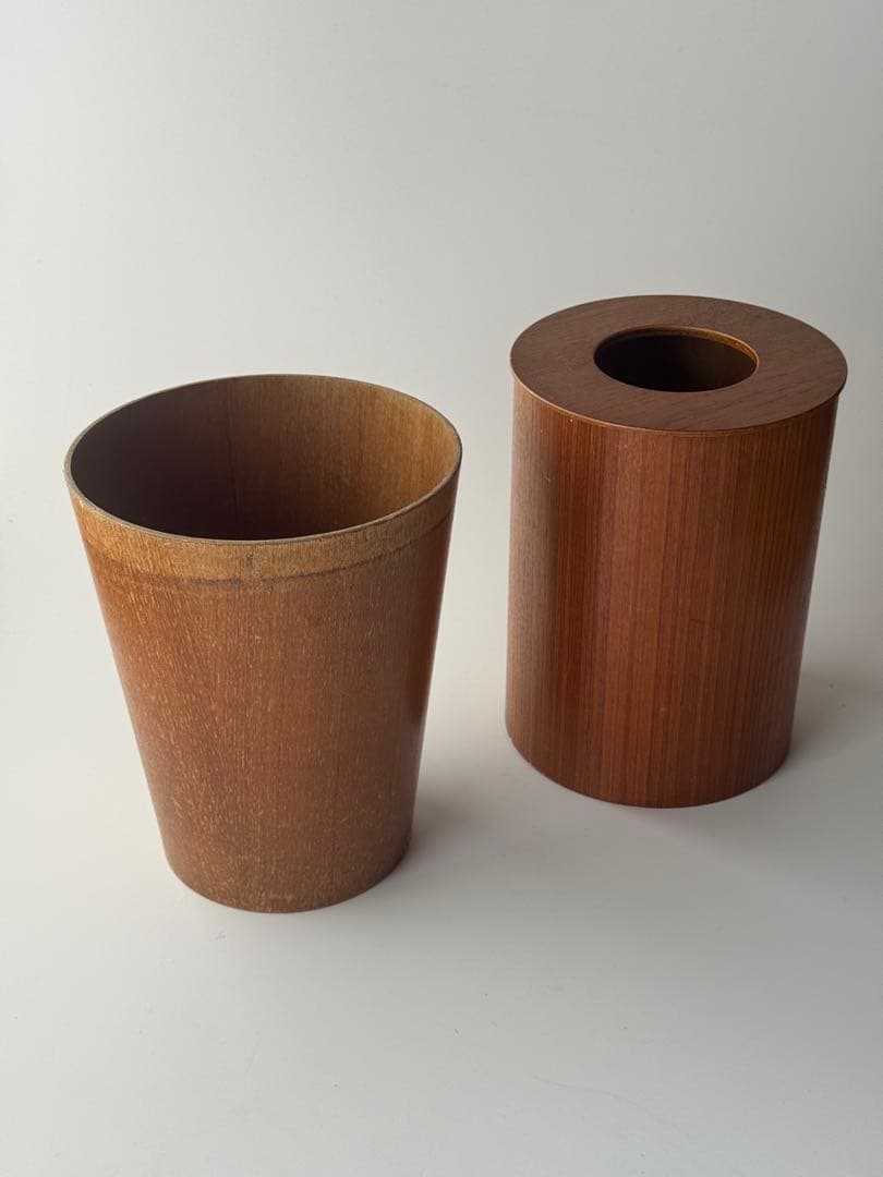 ヴィンテージ サイトーウッド SAITO WOOD 木製ごみ箱2個セット