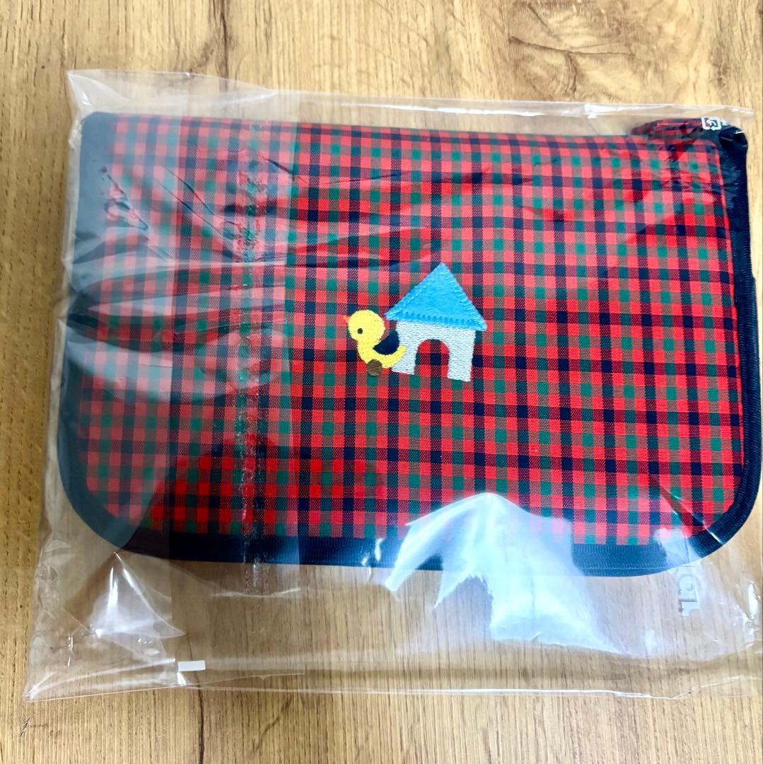 familiar 母子手帳ケース チェック柄　新品