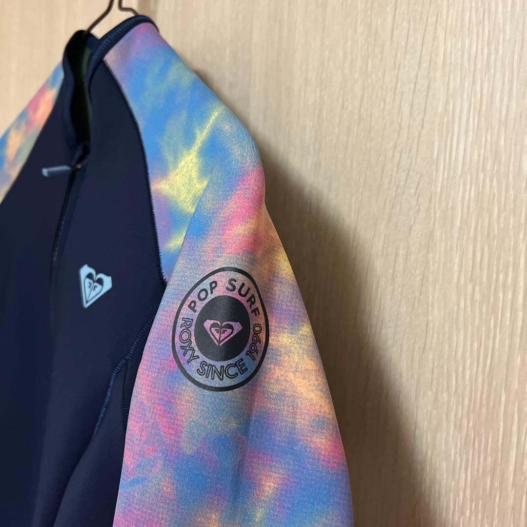 ROXY ウェットスーツフルジップ タッパー ネイビー/マルチカラー　新品