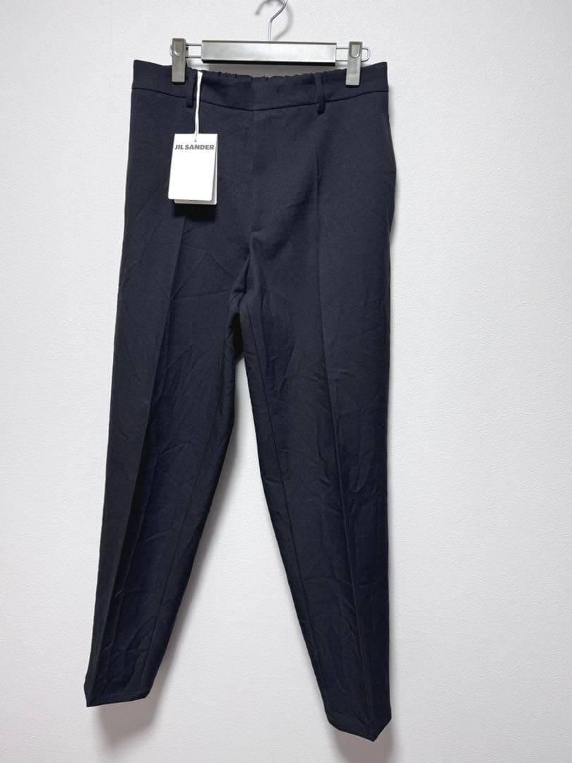 サイズ46 JIL SANDERテーパードスラックス黒　ジルサンダー