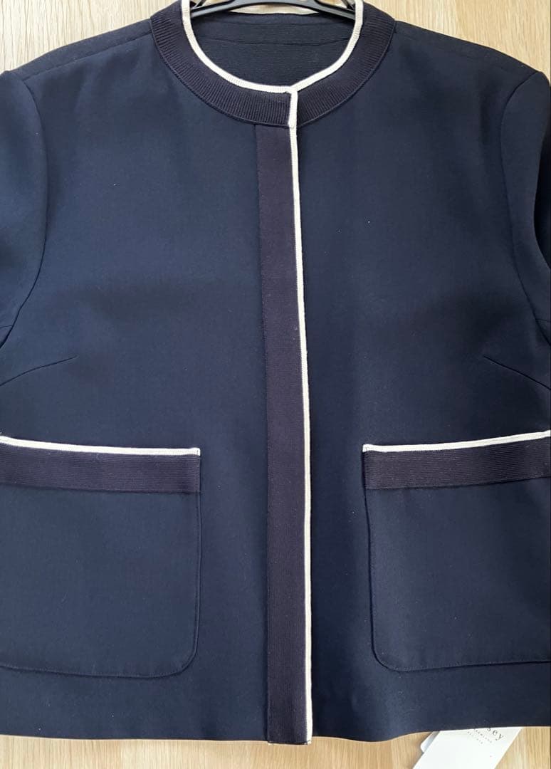 【試着のみタグ付】BallseyニットWクロス クルーネックJK36size