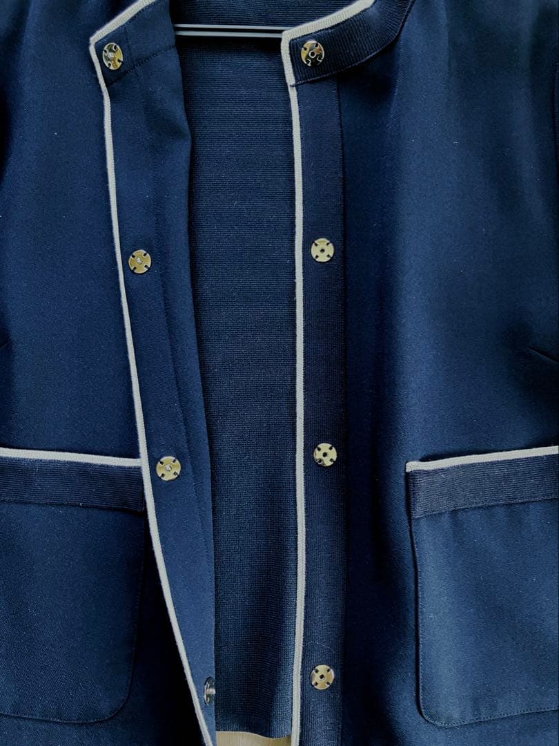 【試着のみタグ付】BallseyニットWクロス クルーネックJK36size