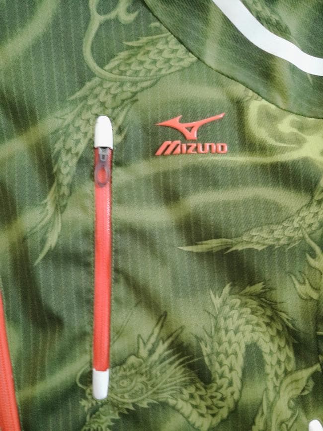 美品 ミズノ 井山敬介モデル 龍 和柄 スキージャケット M メンズ 希少モデル