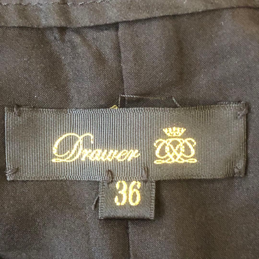 美品 ドゥロワー キュロットスカート ガウチョ コットン シルク ウエストゴム