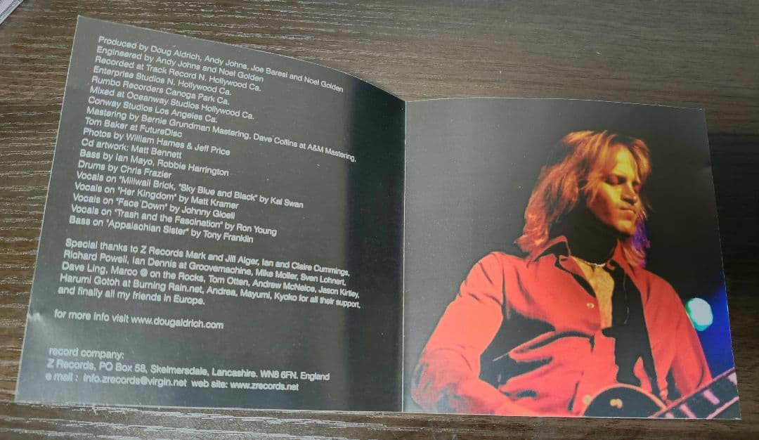 ダグアルドリッチ Doug Aldrich alter ego 廃盤