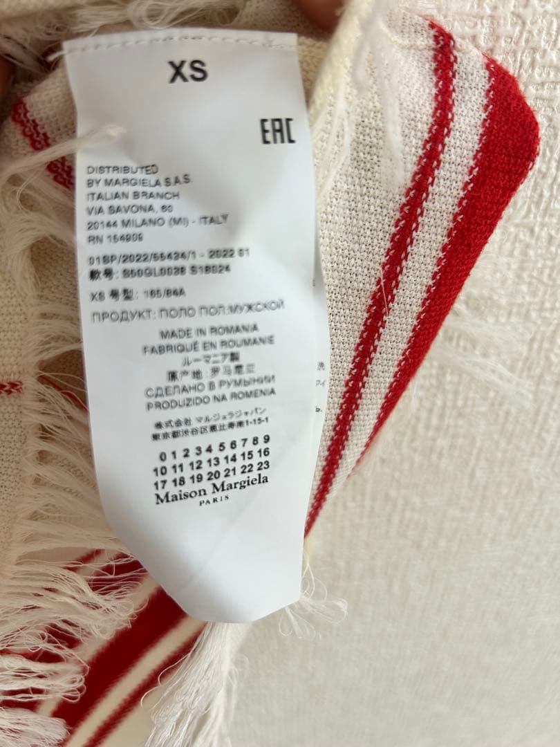 テテ着用マルジェラMargiela チェック ポロシャツ半袖 XS