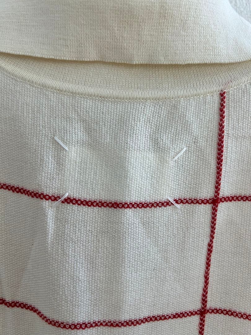 テテ着用マルジェラMargiela チェック ポロシャツ半袖 XS