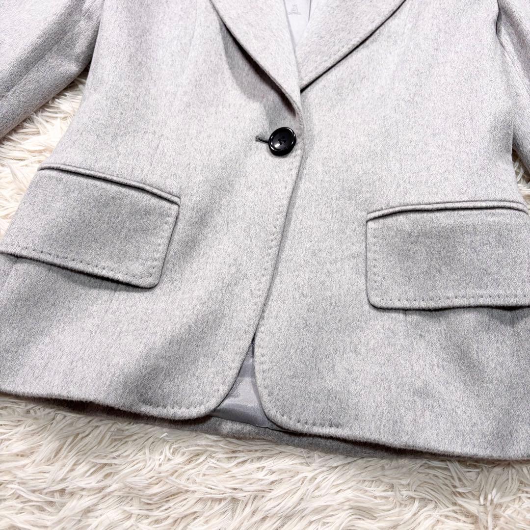 ✨美品✨最高級✨マックスマーラ　カシミヤ100%テーラードジャケット　白タグ