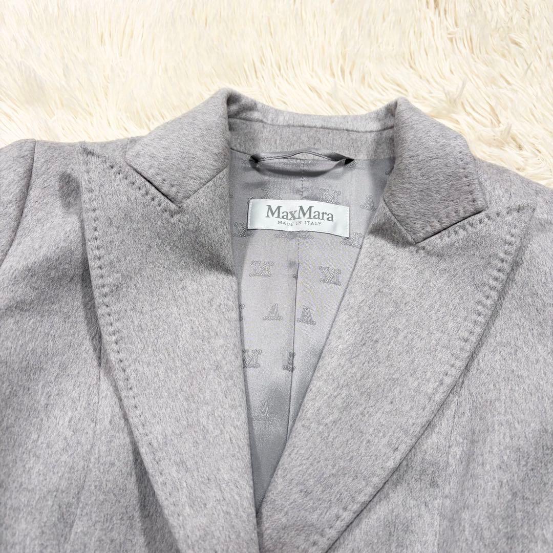 ✨美品✨最高級✨マックスマーラ　カシミヤ100%テーラードジャケット　白タグ