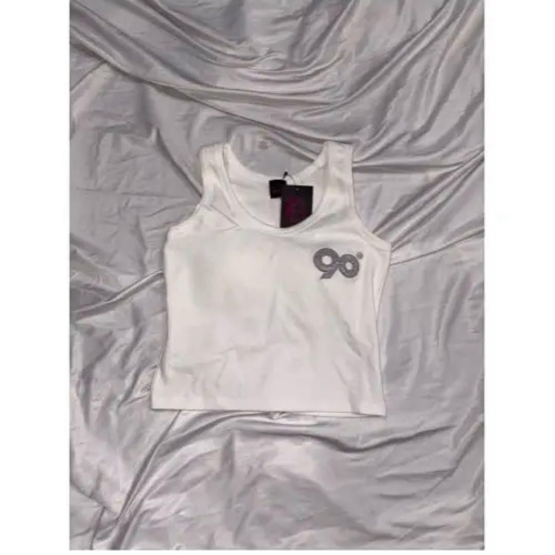 9090 girl S ホワイト タンクトップ
