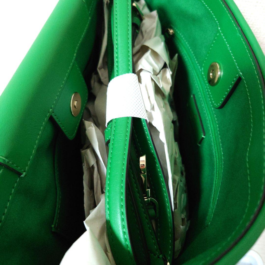 kate spade かごバッグ グリーン