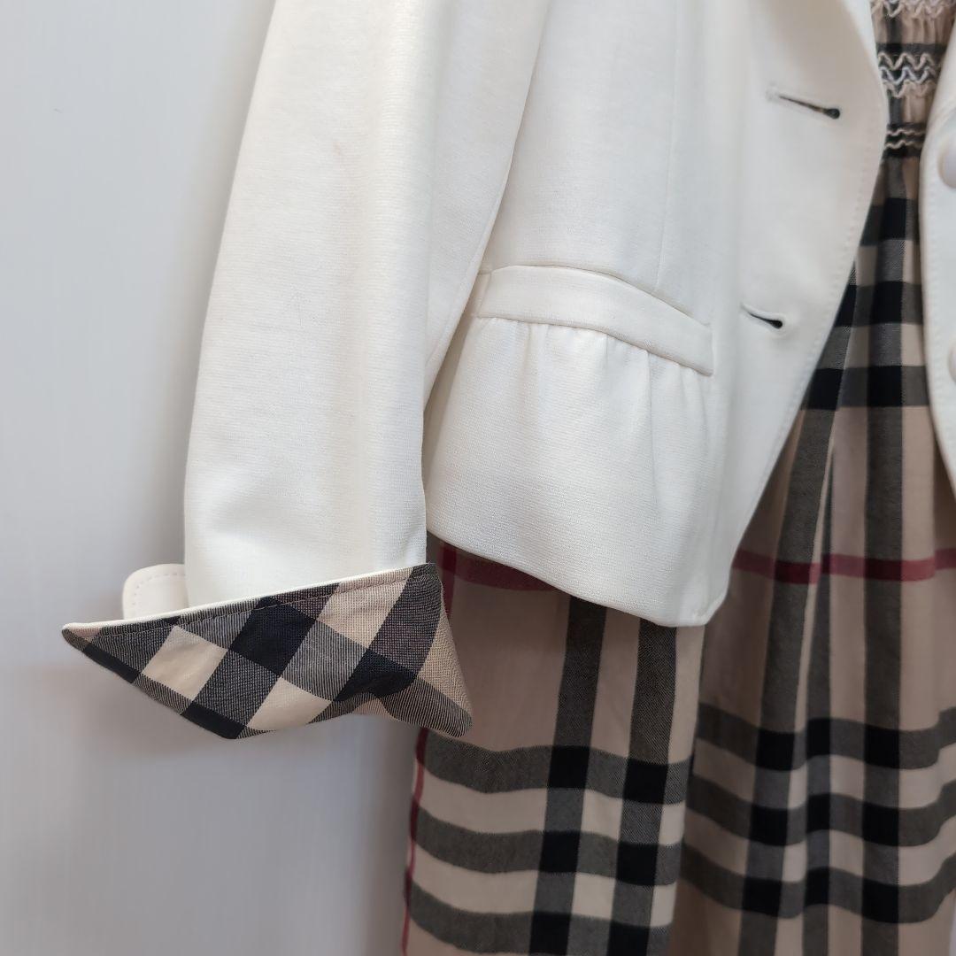 入学式　バーバリー　フォーマル　ワンピース　ジャケット　110〜120