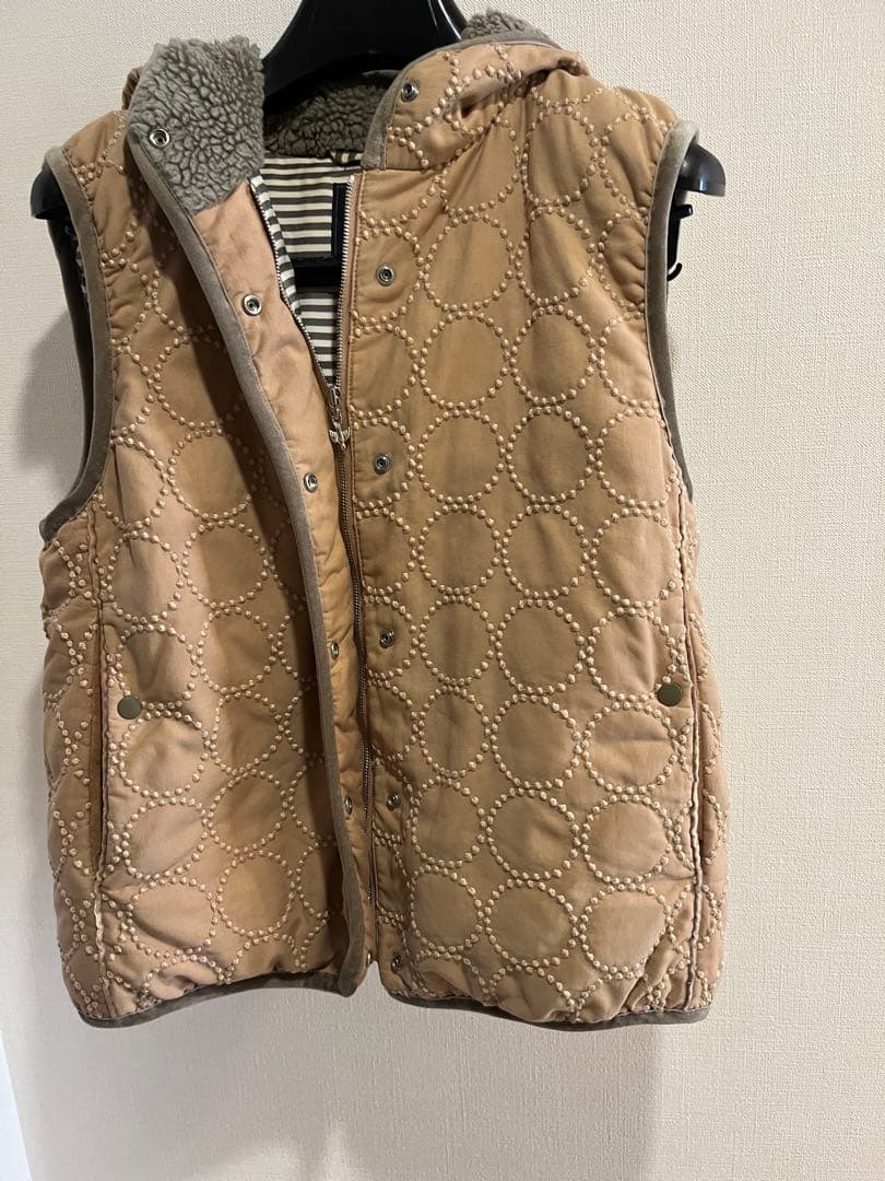 ミナペルホルン　タンバリン　フード付きダウンベスト　36