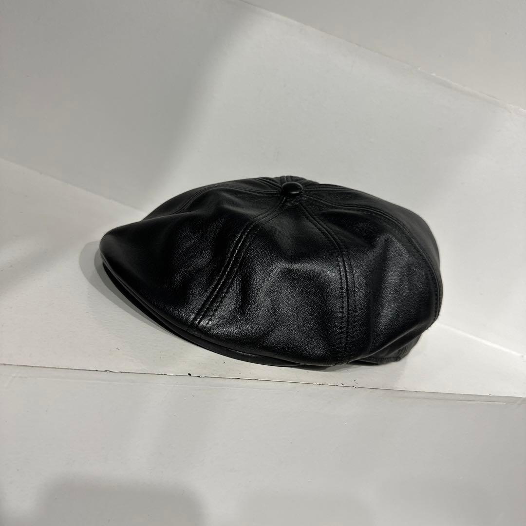 カンゴール　KANGOL レザーハンチング　キャスケット