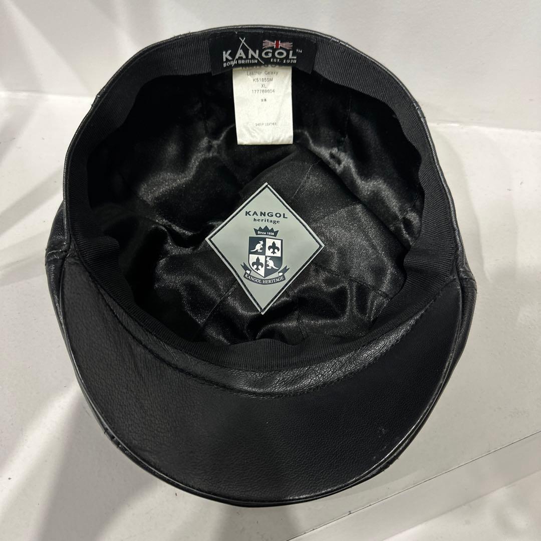 カンゴール　KANGOL レザーハンチング　キャスケット