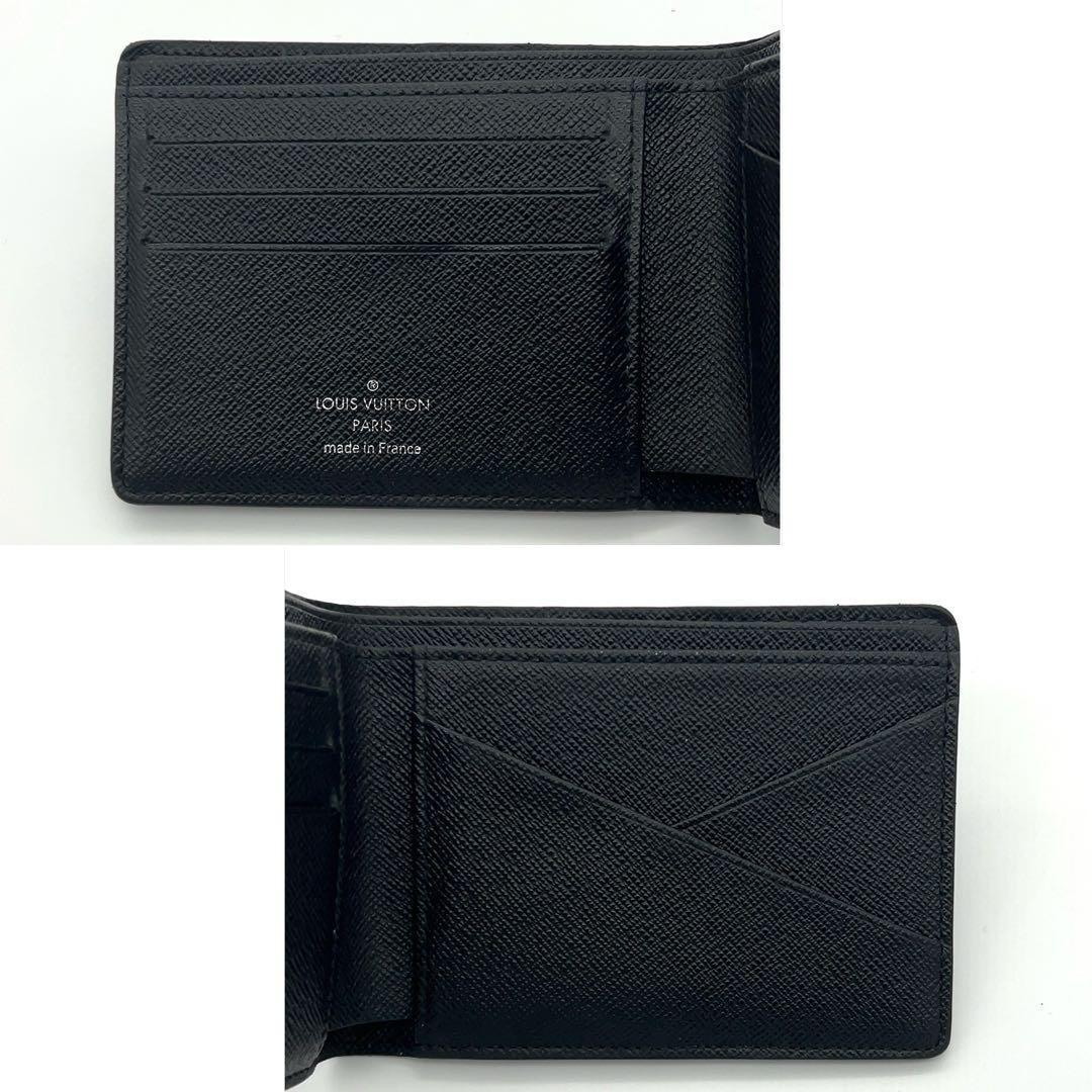 【超極美品】ルイヴィトン 二つ折り財布 ダミエグラフィット ミュルティプル