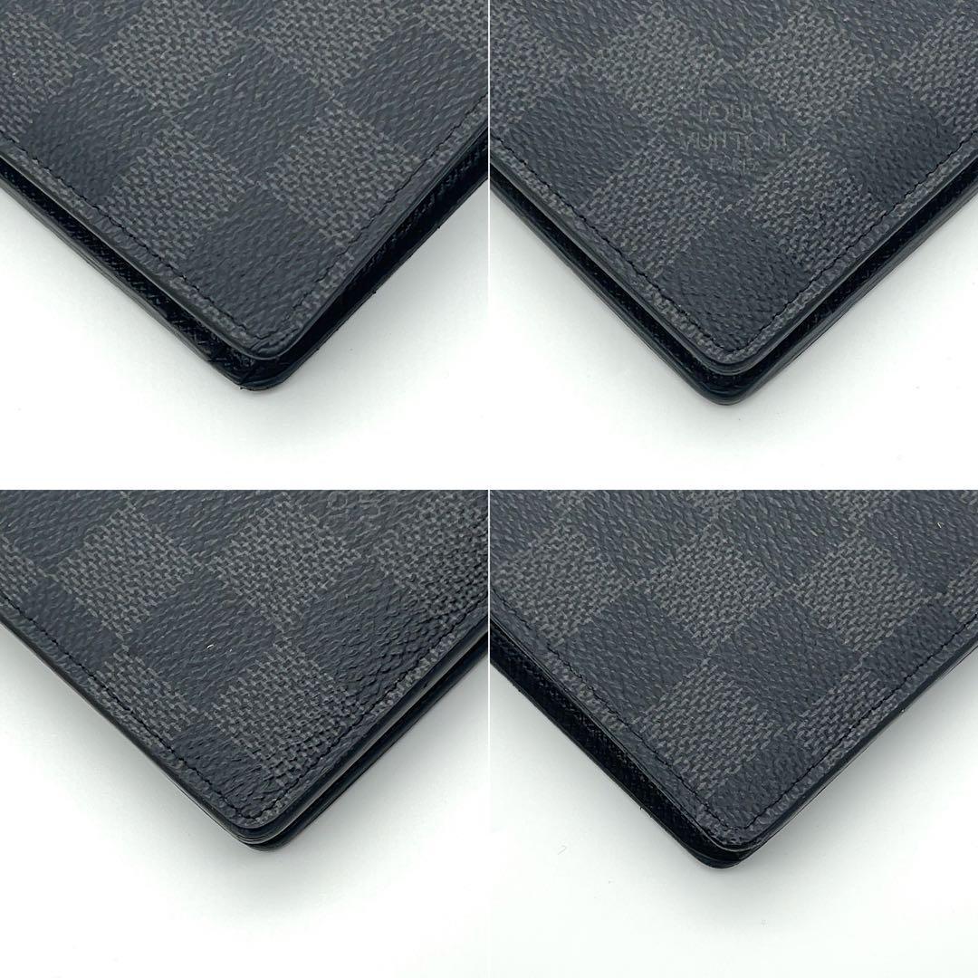 【超極美品】ルイヴィトン 二つ折り財布 ダミエグラフィット ミュルティプル