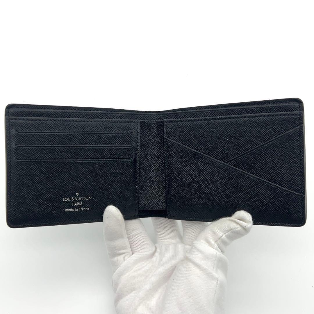 【超極美品】ルイヴィトン 二つ折り財布 ダミエグラフィット ミュルティプル