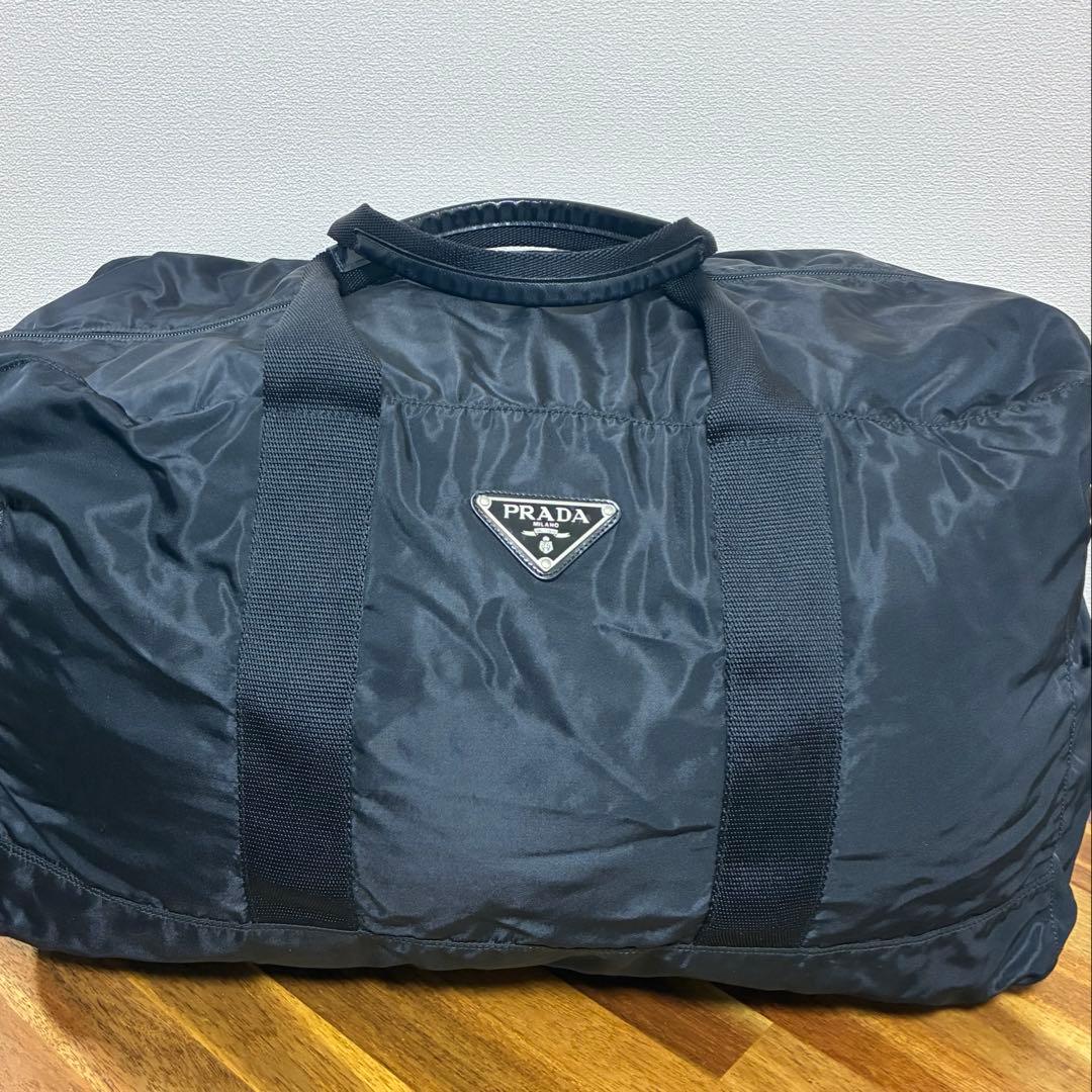 ジ*K様 プラダ ボストンバッグ トラベル 大容量 ナイロン ブラック